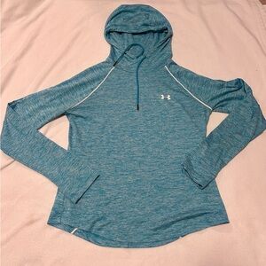 Under Armour Women's Teal/Blue Hoodie Top